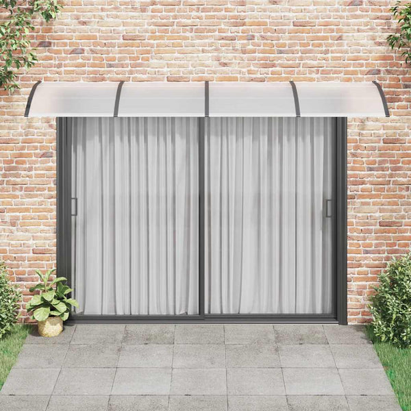 Maruleta schwarzes Türvordach 350x100cm (Polycarbonat)
