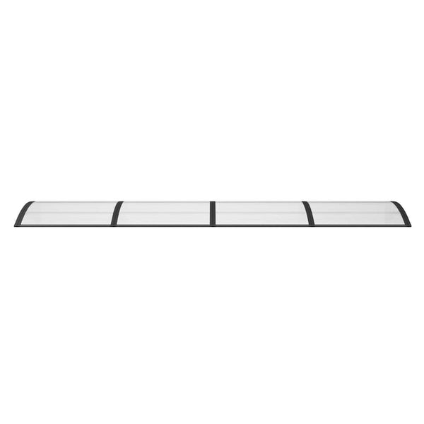 Maruleta schwarzes Türvordach 350x100cm (Polycarbonat)