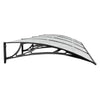 Maruleta schwarzes Türvordach 350x100cm (Polycarbonat)