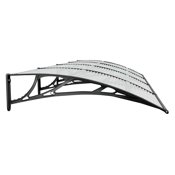 Maruleta schwarzes Türvordach 350x100cm (Polycarbonat)