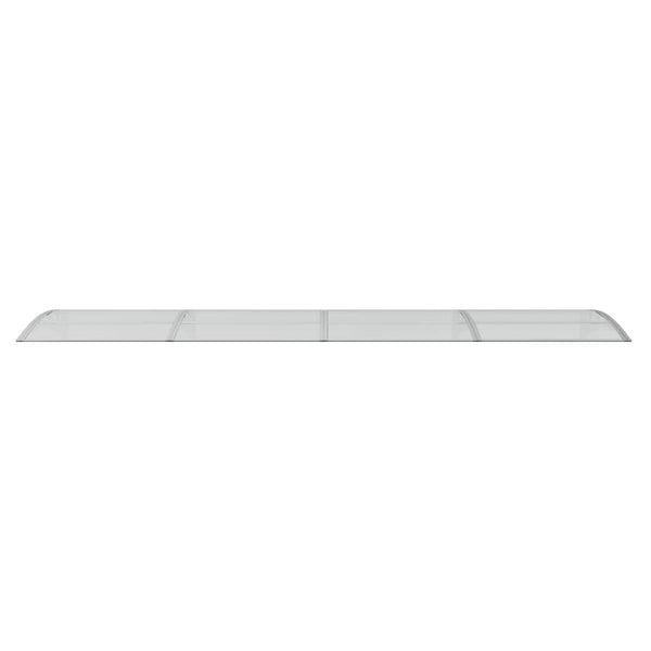 Vordach Morgovan 400x75cm grau-transparent (Polykarbonat)
