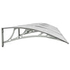Vordach Morgovan 400x75cm grau-transparent (Polykarbonat)