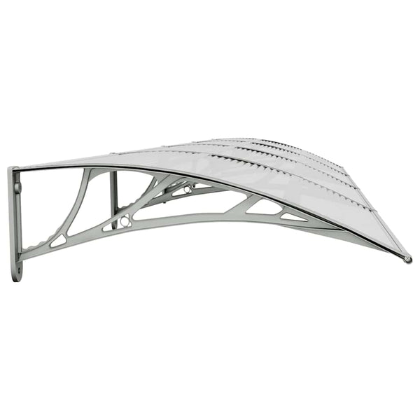 Vordach Morgovan 400x75cm grau-transparent (Polykarbonat)