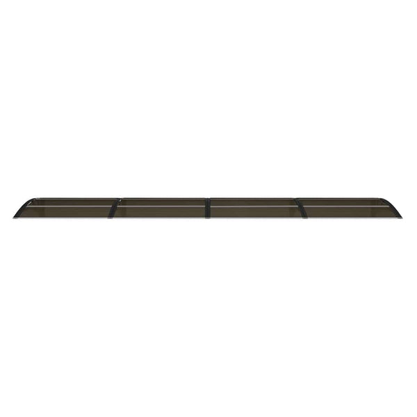 Schwarzes Türvordach Morgovan 400x75cm (Polycarbonat)