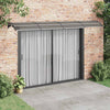 Schwarzes Türvordach Morgovan 400x75cm (Polycarbonat)