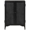Schwarzes Sideboard Romie 55x30x77cm (Mangoholz und Eisen)