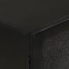 Schwarzes Sideboard Romie 55x30x77cm (Mangoholz und Eisen)