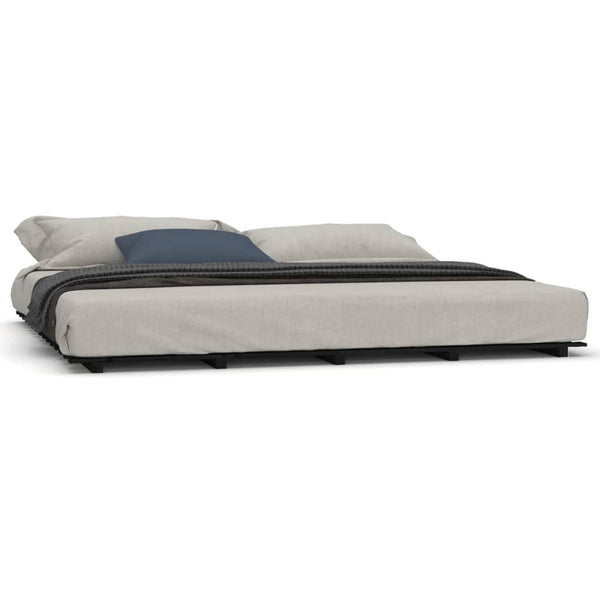 Schwarzer Bettrahmen Eredvin 200x200cm (Kiefer)