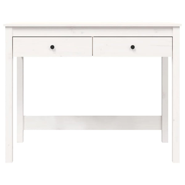Weißer Schreibtisch mit Schubladen Ketty 100x50x78cm (Kiefer)