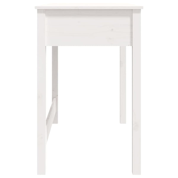 Weißer Schreibtisch mit Schubladen Ketty 100x50x78cm (Kiefer)