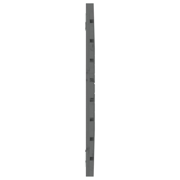 Graues Bettkopfteil für die Wand Ghadir 106x3x63cm (Kiefer)