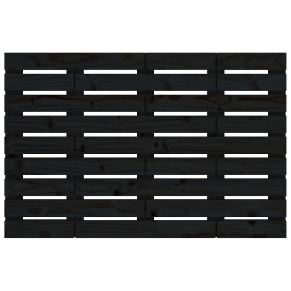 Schwarzes Kopfteil für die Wand Ghadir 106x3x63cm (Kiefer)