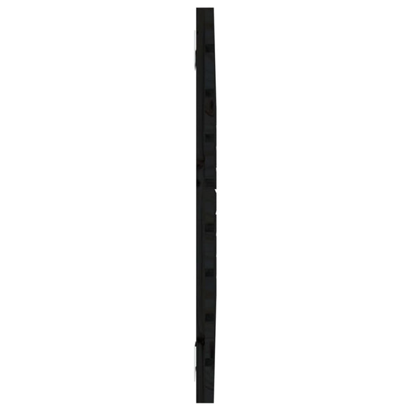 Schwarzes Kopfteil für die Wand Ghadir 106x3x63cm (Kiefer)