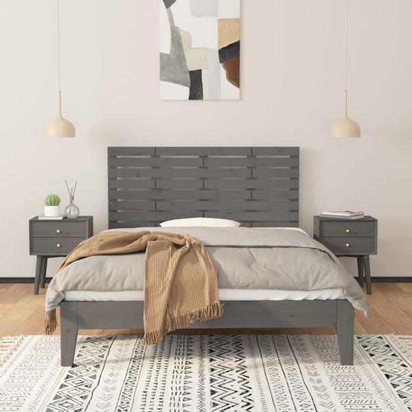Kopfteil Ghadir Grau für die Wandmontage 146x3x63cm (Kiefer)