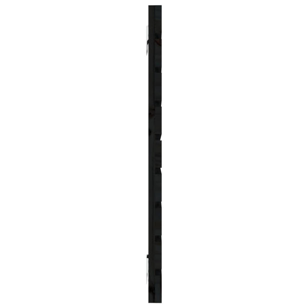 Schwarzes Wandkopfteil Ghadir 156x3x63cm (Kiefer)