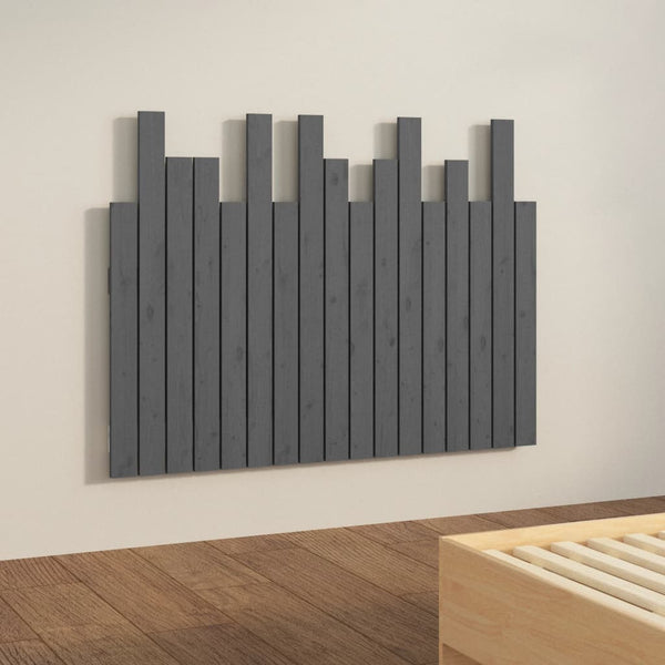 Graues Bettkopfteil für die Wand Caldari 108x3x80cm (Kiefer)