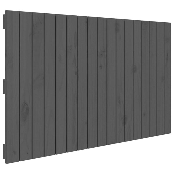 Graues Kopfteil für die Wand Virvora 108x3x60cm (Kiefer)
