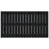 Schwarzes Wandkopfteil Virvora 108x3x60cm (Kiefer)