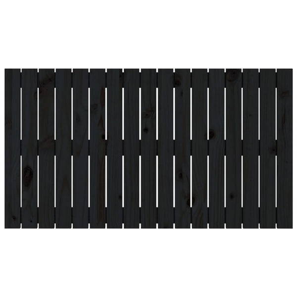 Schwarzes Wandkopfteil Virvora 108x3x60cm (Kiefer)