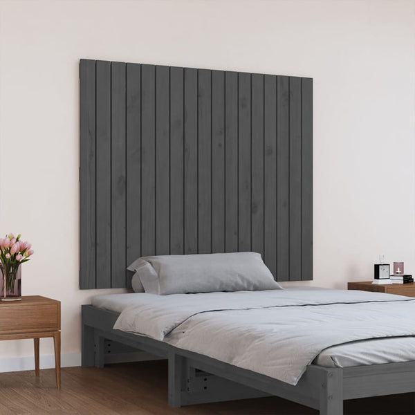 Kopfteil grau für die Wand Virvora 108x3x90cm (Kiefer)