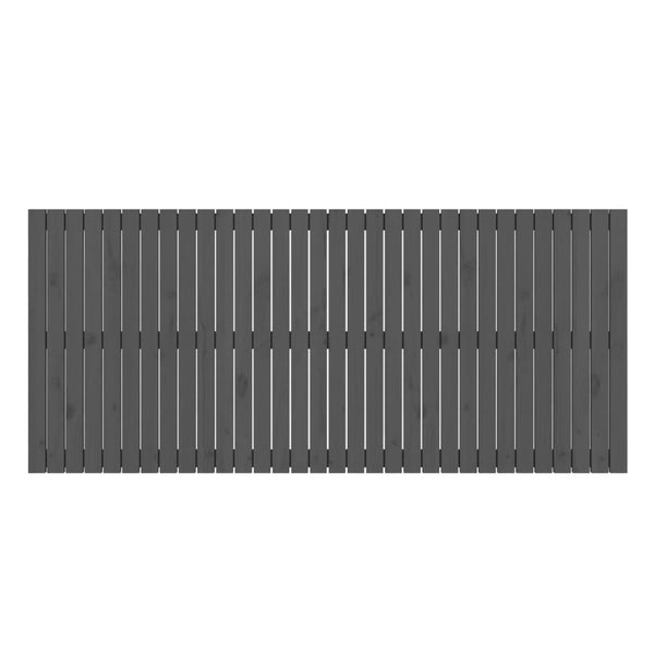 Graues Kopfteil für die Wand Virvora 204x3x90cm (Kiefer)