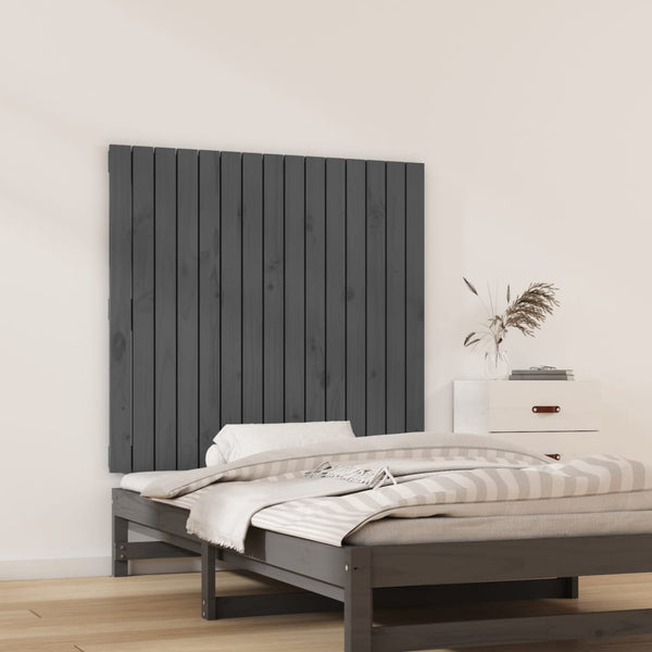 Graues Kopfteil für die Wand Virvora 95,5x3x90cm (Kiefer)