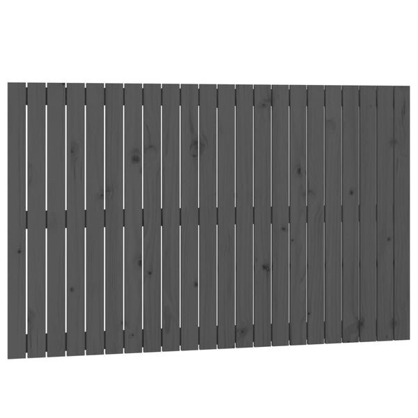 Graues Kopfteil für die Wand Virvora 140x3x90cm (Kiefer)