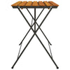 Maybelle klappbarer Bistrotisch 100x54x71cm (Stahl und Akazienholz)