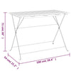 Maybelle klappbarer Bistrotisch 100x54x71cm (Stahl und Akazienholz)