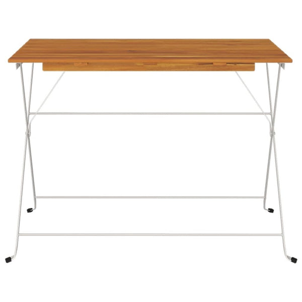 Klappbarer Bistrotisch 100x54x71cm Maybelle (Akazienholz mit Stahl)