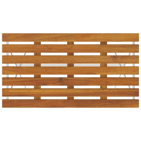 Klappbarer Bistrotisch 100x54x71cm Maybelle (Akazienholz mit Stahl)
