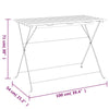 Klappbarer Bistrotisch 100x54x71cm Maybelle (Akazienholz mit Stahl)