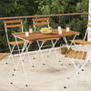 Klappbarer Bistrotisch 100x54x71cm Maybelle (Akazienholz mit Stahl)