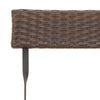 Braune klappbare Bistrostühle von Facred (2 Stück Polyrattan und Stahl)