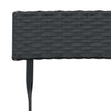 Schwarzes, zusammenklappbares Bistroset Oance (3-teilig, Polyrattan)