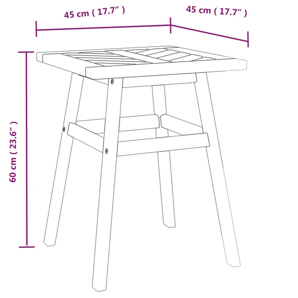 Beistelltisch Piser 45x45x60cm (Akazienholz)