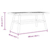 Couchtisch Moushaly 100x50x45cm (Akazienholz)