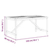 Gartentisch Agoston 150x90x74cm (Akazienholz)