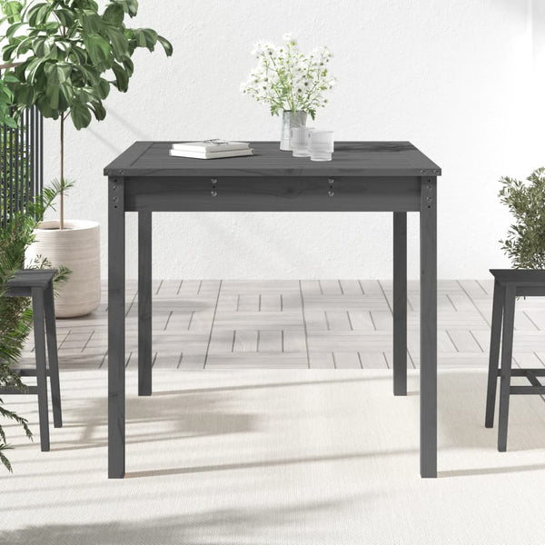 Grauer Gartentisch Kay 82,5x82,5x76cm (Kiefer)