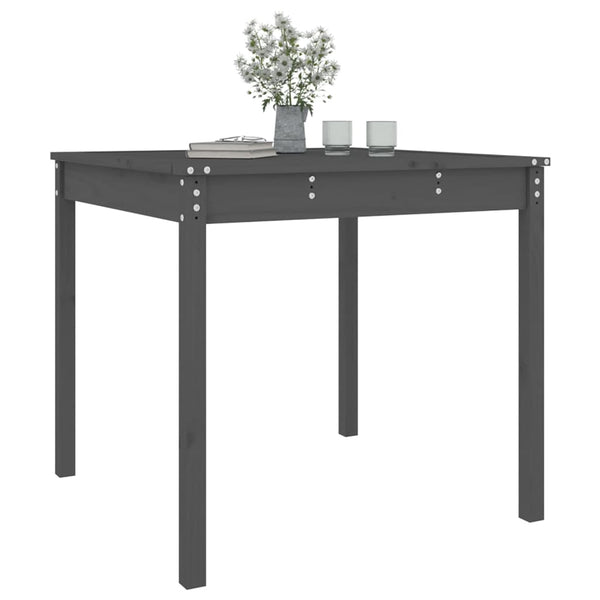 Grauer Gartentisch Kay 82,5x82,5x76cm (Kiefer)