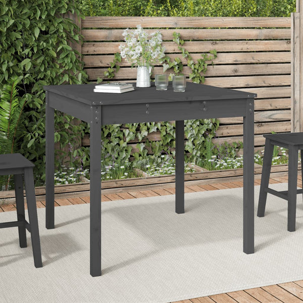 Grauer Gartentisch Kay 82,5x82,5x76cm (Kiefer)