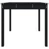 Schwarzer Gartentisch Kay 82,5x82,5x76cm (Kiefer)