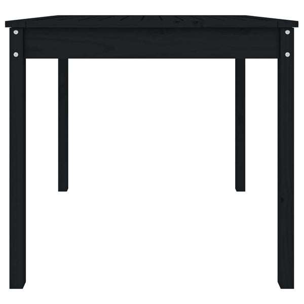 Schwarzer Gartentisch Kay 82,5x82,5x76cm (Kiefer)