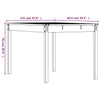 Gartentisch Kay 121x82,5x76cm (Kiefer)