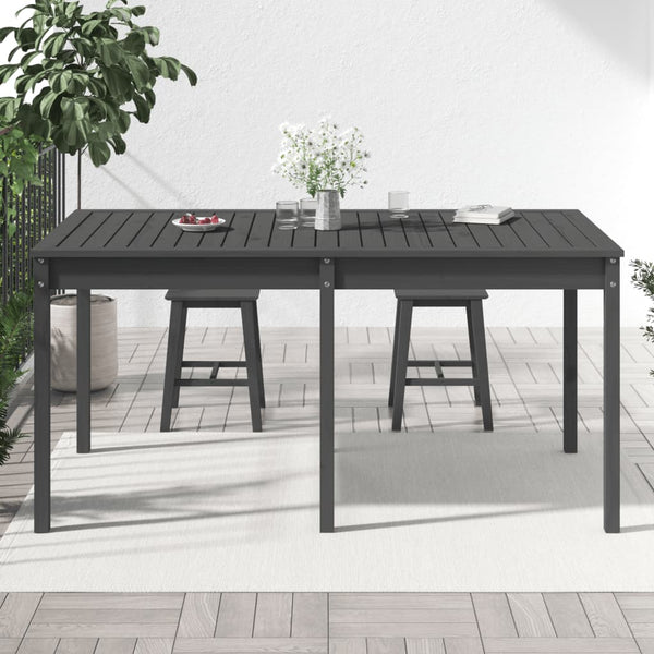 Grauer Gartentisch Kay 159,5x82,5x76cm (Kiefer)