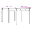 Grauer Gartentisch Kay 159,5x82,5x76cm (Kiefer)
