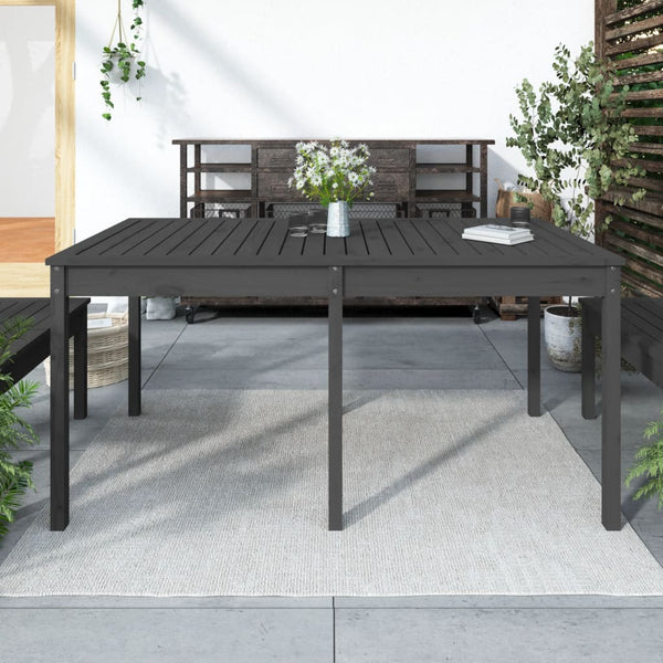 Grauer Gartentisch Kay 159,5x82,5x76cm (Kiefer)