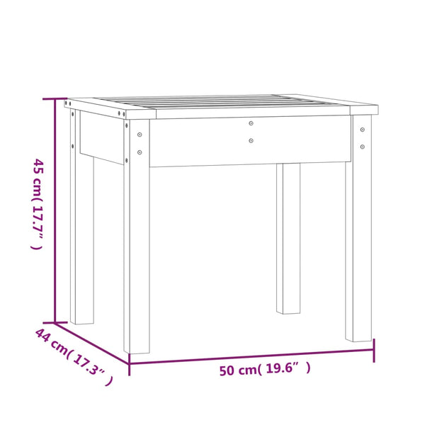Graue Gartenbank Sarande 50x44x45cm (Kiefer)