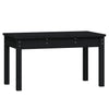 Gartensitzbank Sarande 80x44x45cm, schwarz (Kiefer)
