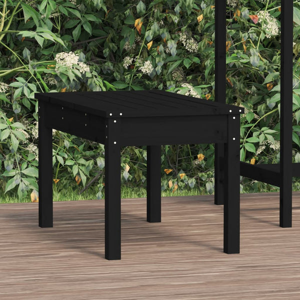 Gartensitzbank Sarande 80x44x45cm, schwarz (Kiefer)